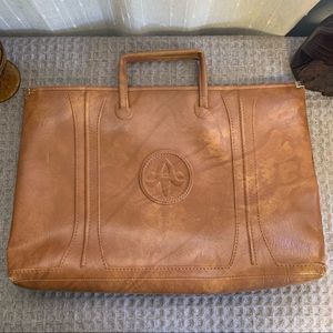 Vintage 1970s American Tourister Leather Briefcase
